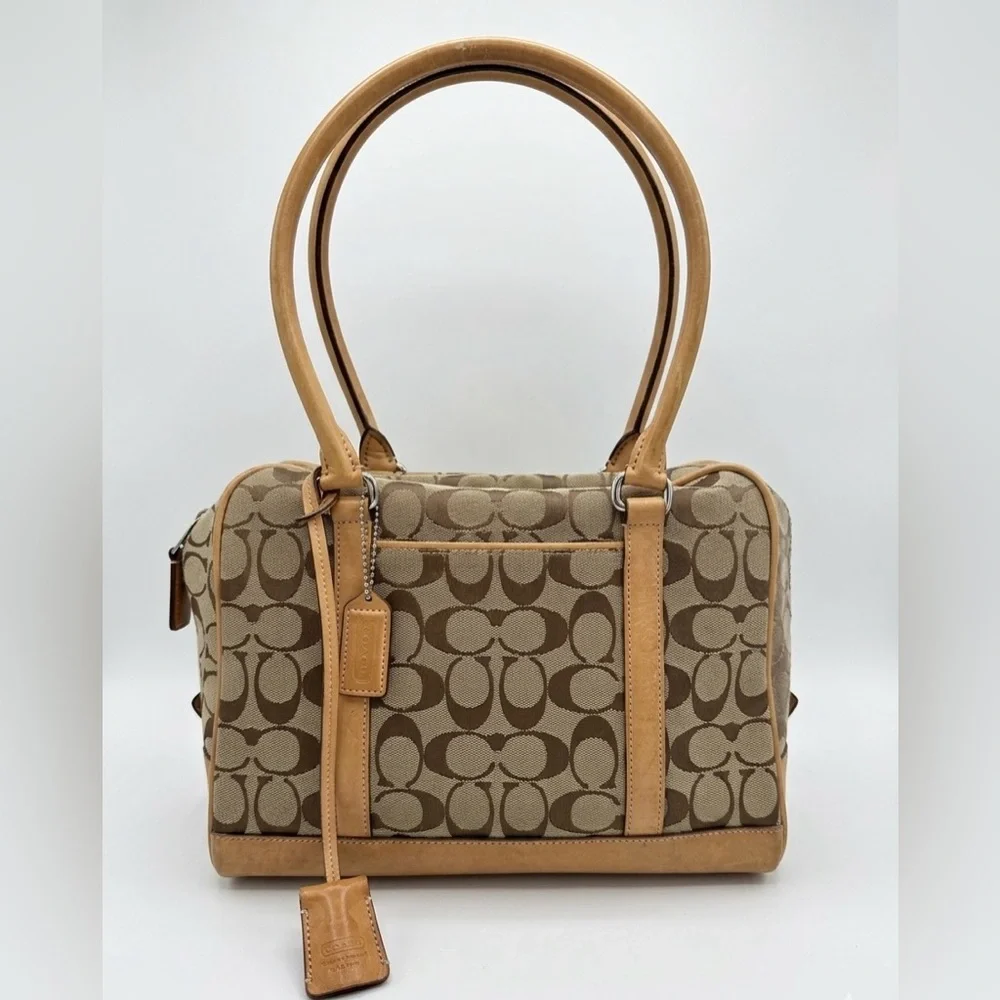 Coach Vintage Signature Satchel Handbag Y2K
